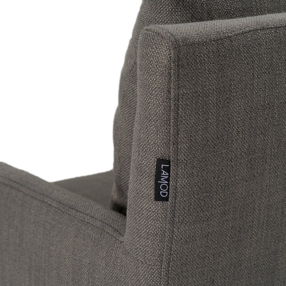 Newcastle - Modern Grey Fabric Dining Chair. Picture 8