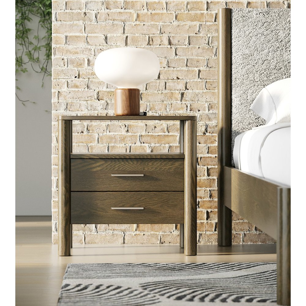 Carolina - Modern Wenge Nightstand. Picture 2