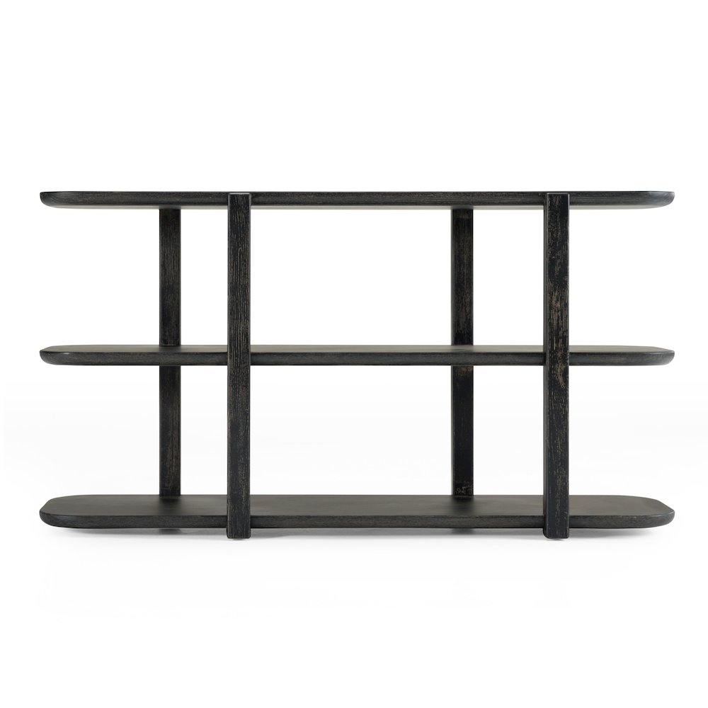 Modrest Noah - Modern Dark Brown Bookshelf. Picture 1