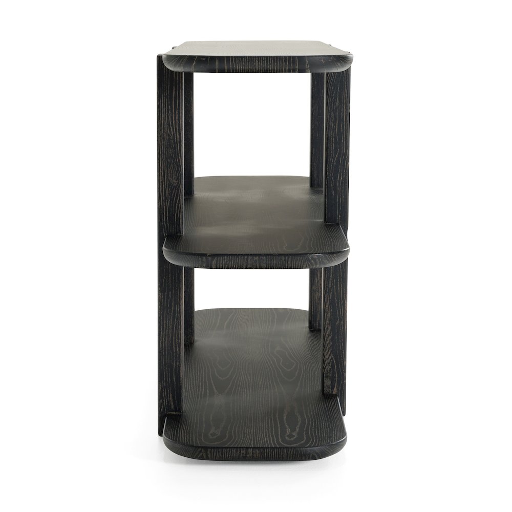 Modrest Noah - Modern Dark Brown Bookshelf. Picture 4