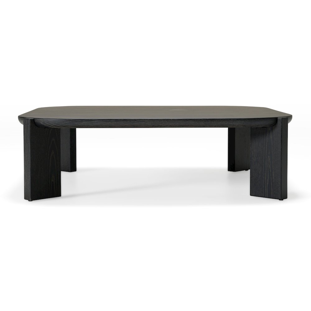 Modrest Noah - Modern Dark Brown Square Coffee Table. Picture 1
