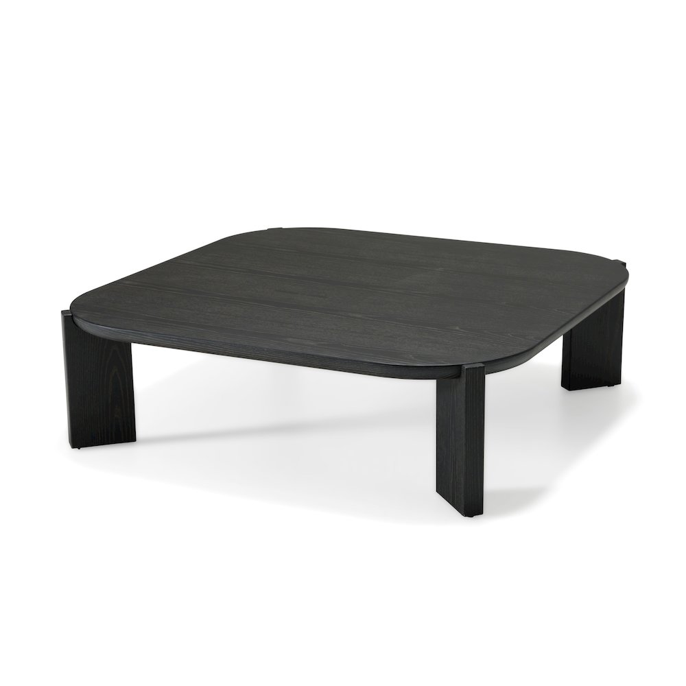 Modrest Noah - Modern Dark Brown Square Coffee Table. Picture 2