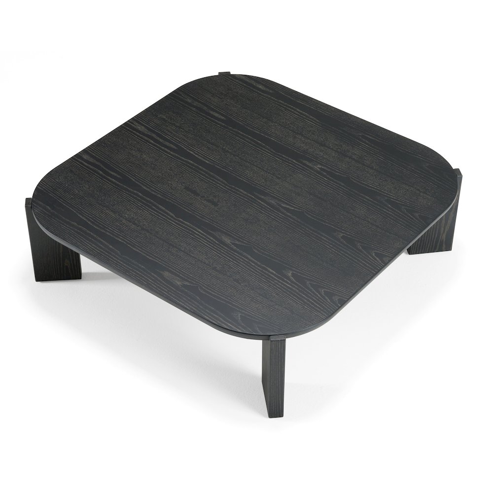 Modrest Noah - Modern Dark Brown Square Coffee Table. Picture 3
