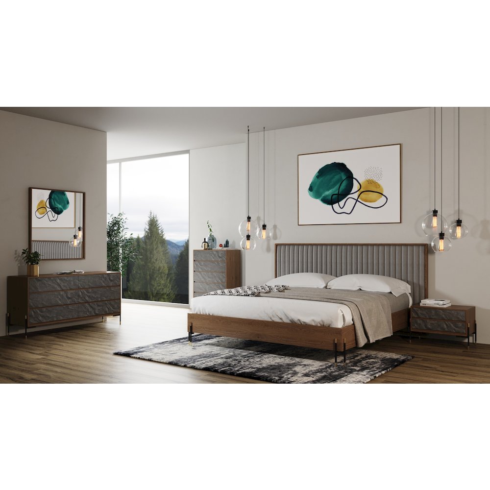 Nova Domus Metcalf - Mid-Century Walnut Mirror. Picture 4