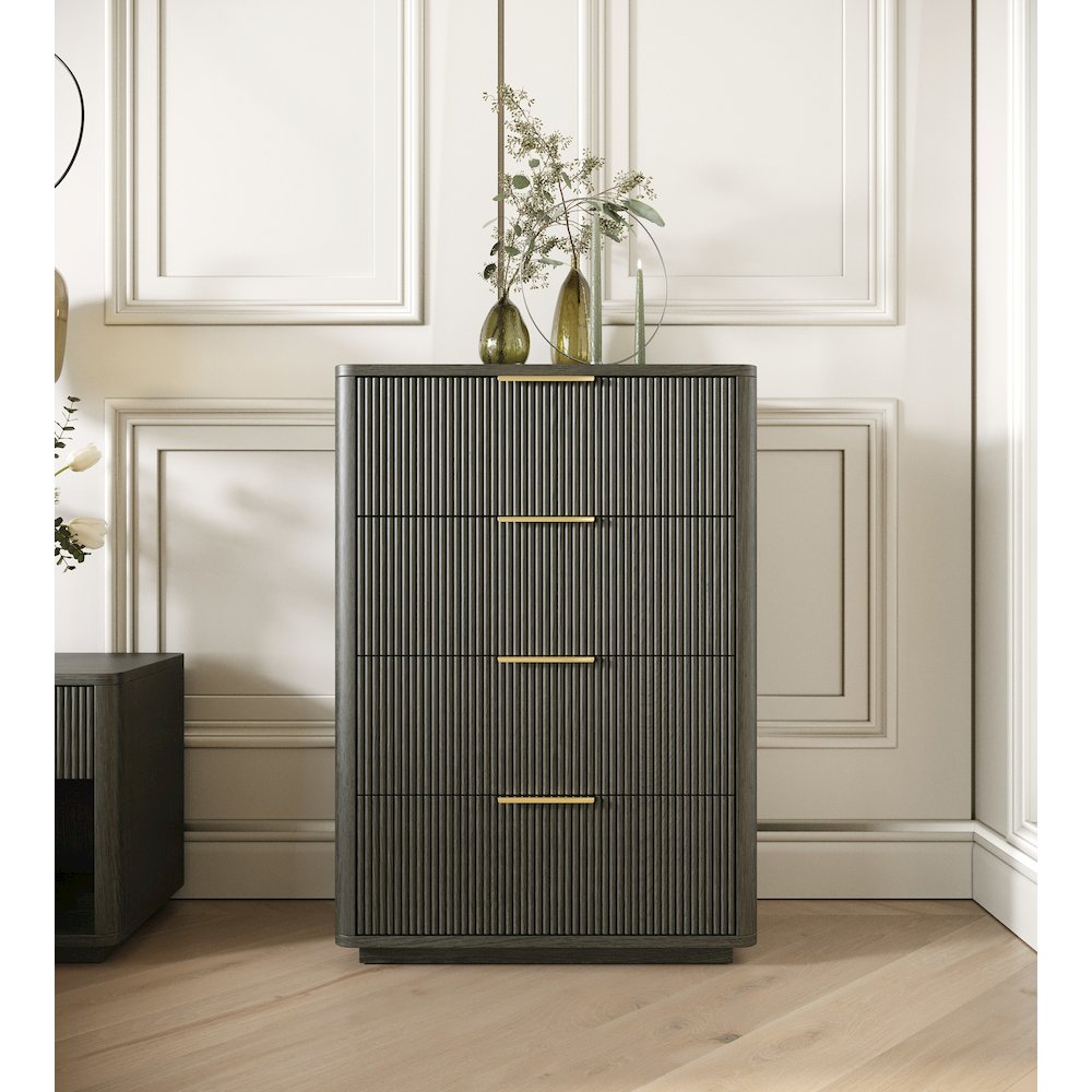 Nova Domus Santa Monica - Modern Grey Wash Chest. Picture 2