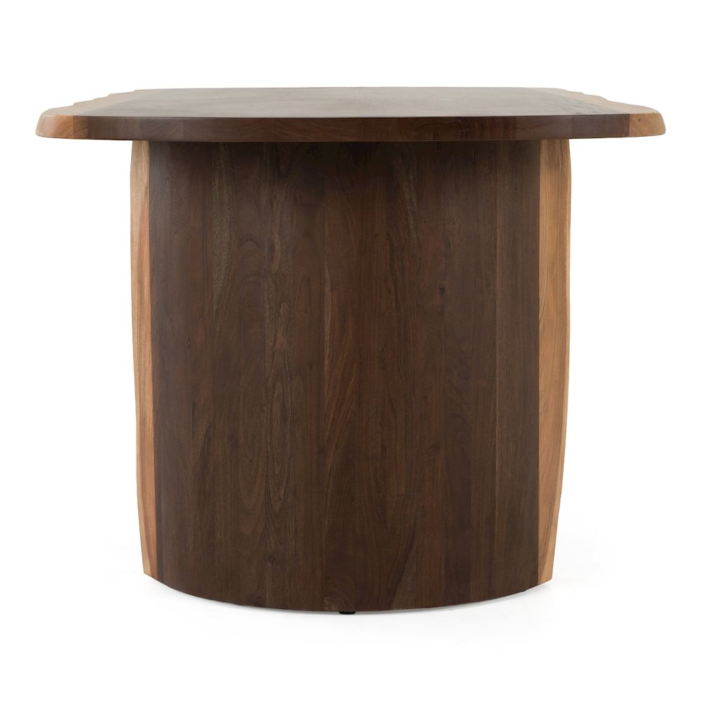 Orville - Modern Live Edge Acacia Dining Table. Picture 7