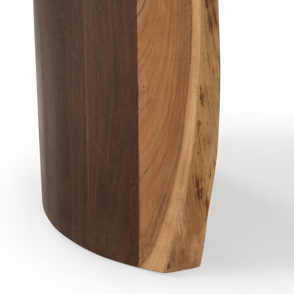 Orville - Modern Live Edge Acacia Dining Table. Picture 9