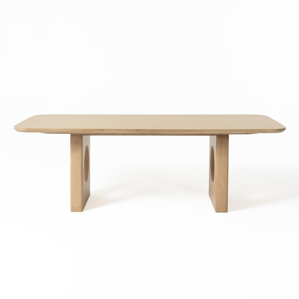 Nova Domus Oshana - Modern White Oak Dining Table. Picture 4