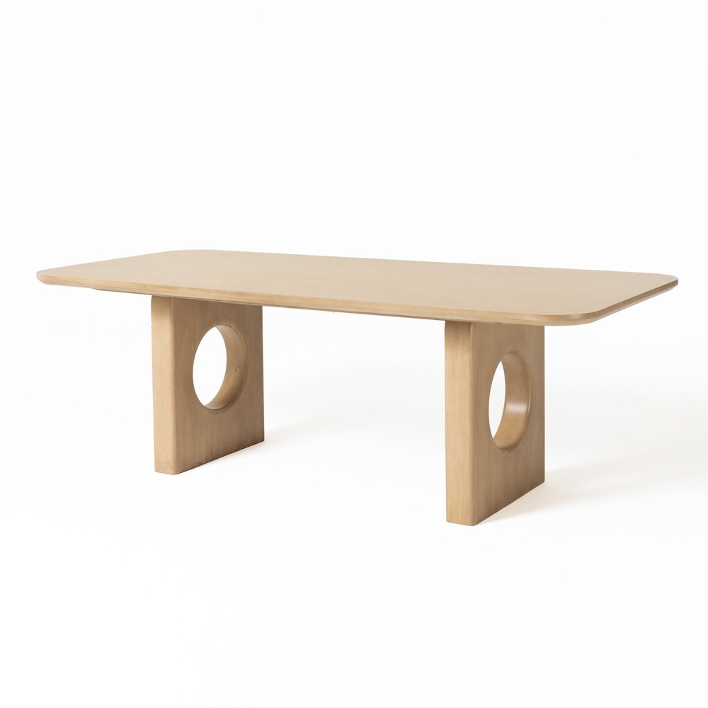 Nova Domus Oshana - Modern White Oak Dining Table. Picture 5