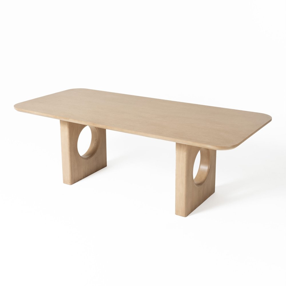Nova Domus Oshana - Modern White Oak Dining Table. Picture 6