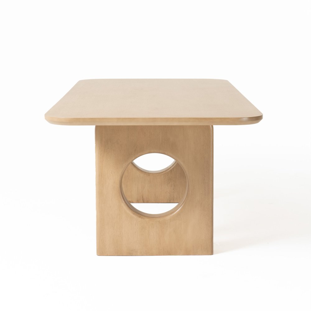 Nova Domus Oshana - Modern White Oak Dining Table. Picture 7