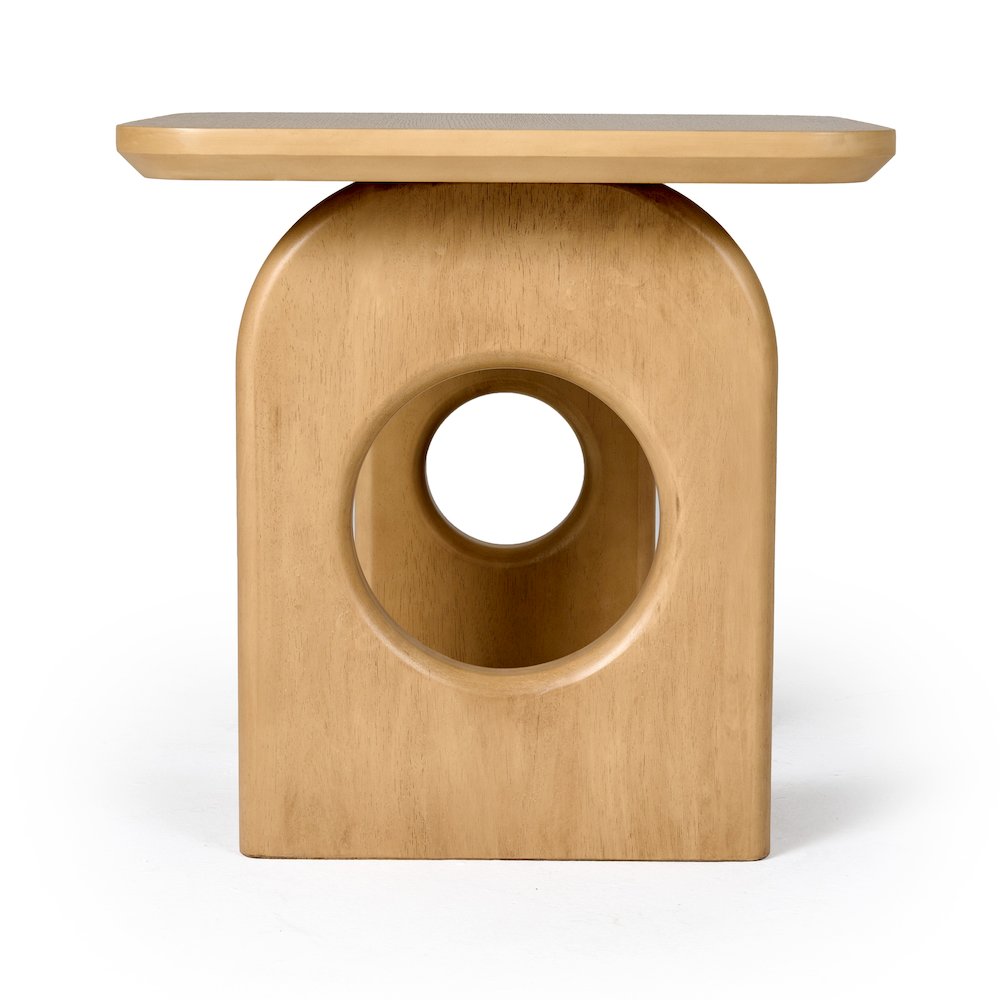 Nova Domus Oshana - Modern White Oak End Table. Picture 3