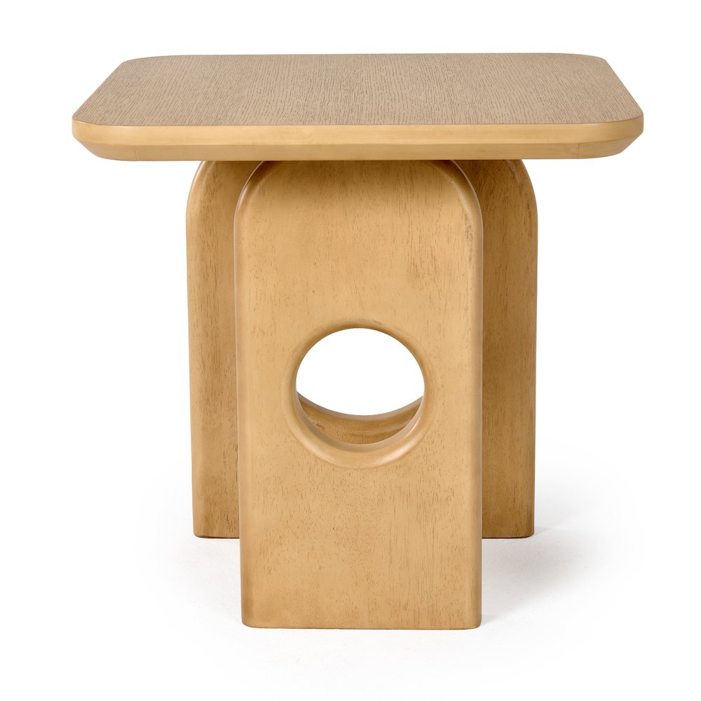 Nova Domus Oshana - Modern White Oak End Table. Picture 4
