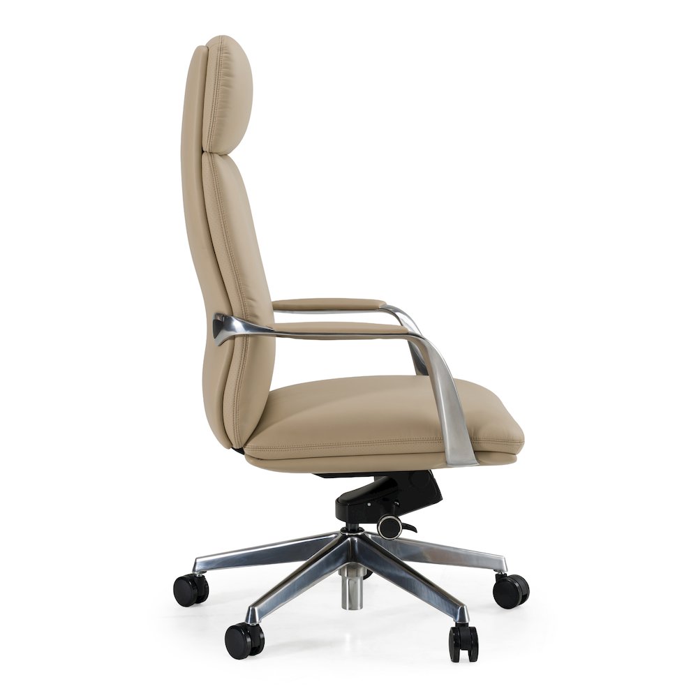 Ozark - Modern Tan Vegan Leather Office Chair. Picture 3