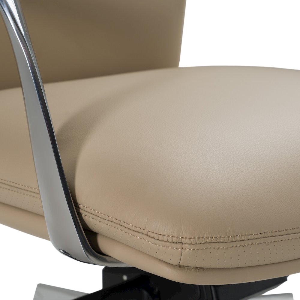 Ozark - Modern Tan Vegan Leather Office Chair. Picture 5