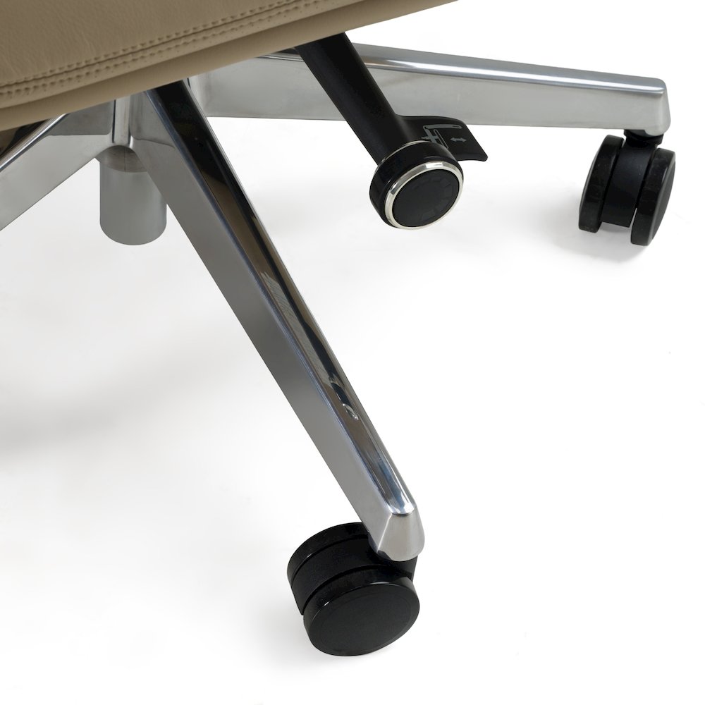 Ozark - Modern Tan Vegan Leather Office Chair. Picture 7