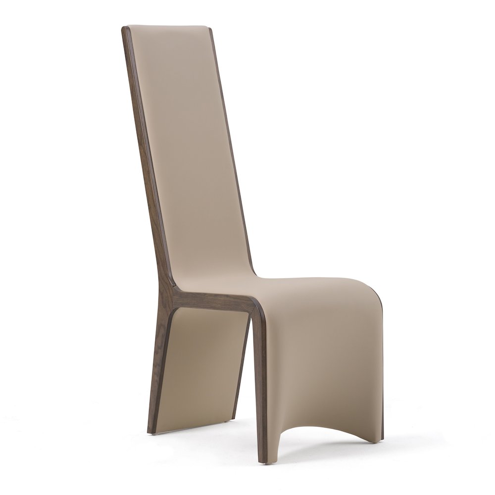 Modrest Pacer - Modern Beige & Grey Ash Dining Chair (Set of 2). Picture 3