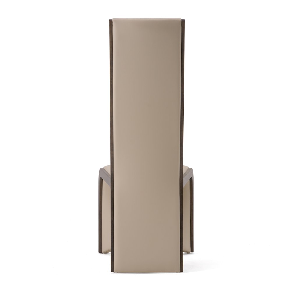 Modrest Pacer - Modern Beige & Grey Ash Dining Chair (Set of 2). Picture 5
