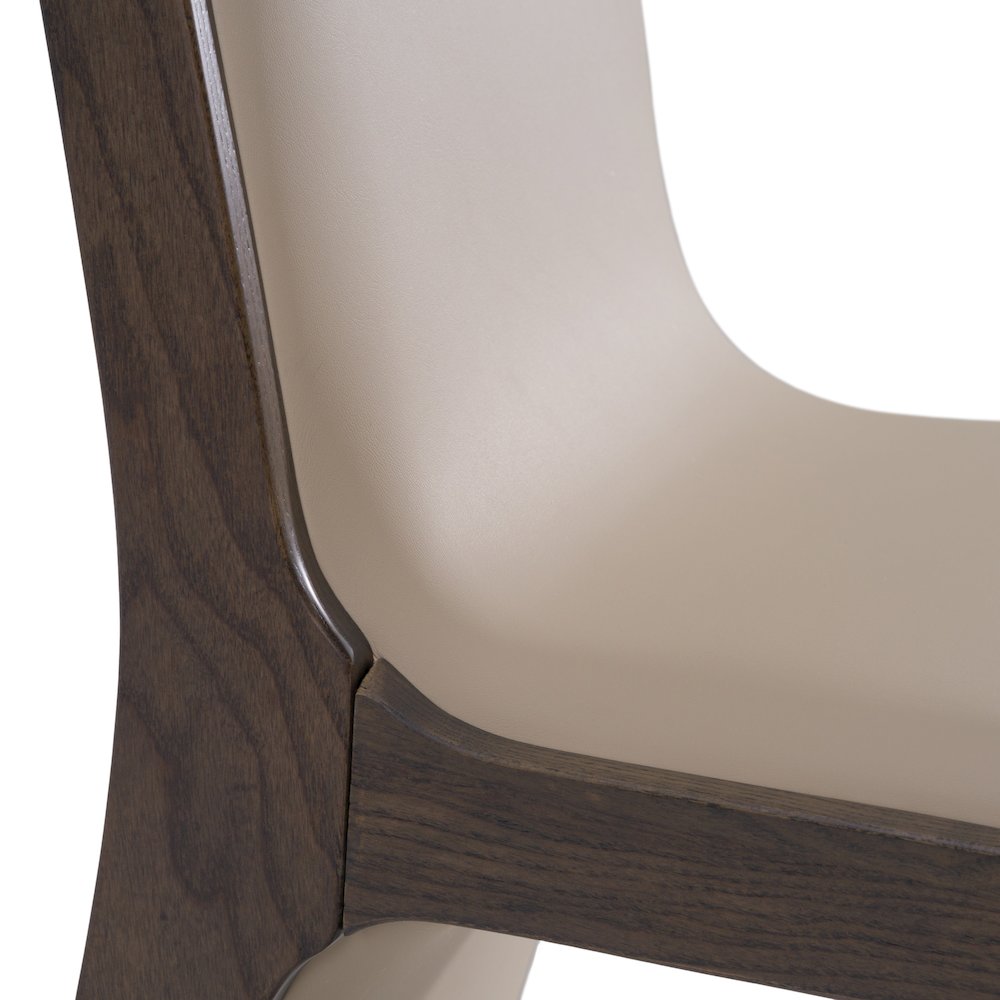 Modrest Pacer - Modern Beige & Grey Ash Dining Chair (Set of 2). Picture 7