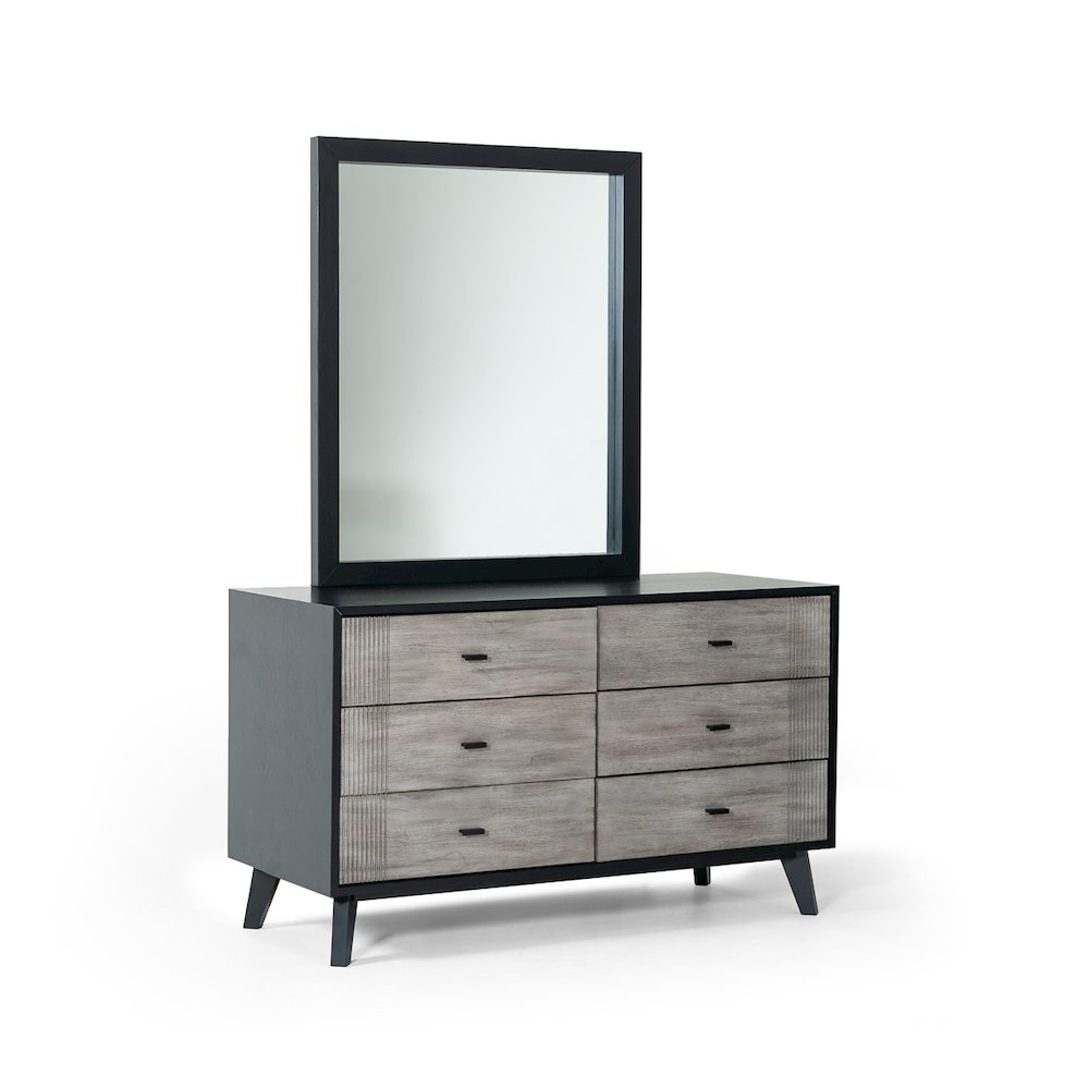 Nova Domus Panther Contemporary Black Mirror. Picture 1