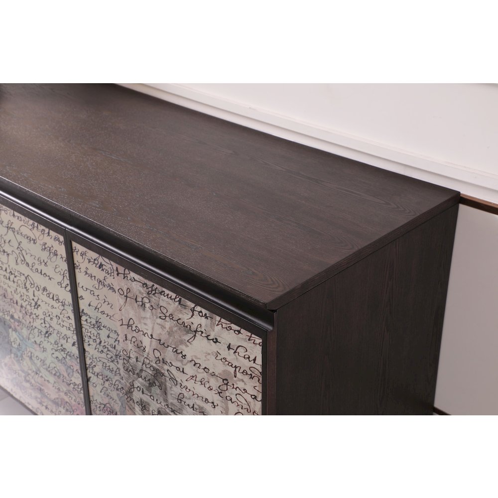 Modrest Phelan - Modern Smoked Ash & Brass Buffet. Picture 7