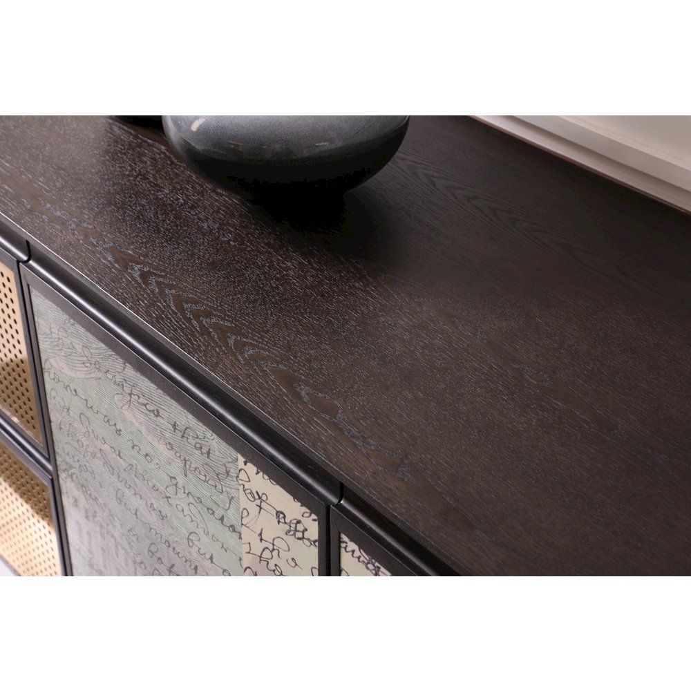 Modrest Phelan - Modern Smoked Ash & Brass Buffet. Picture 8