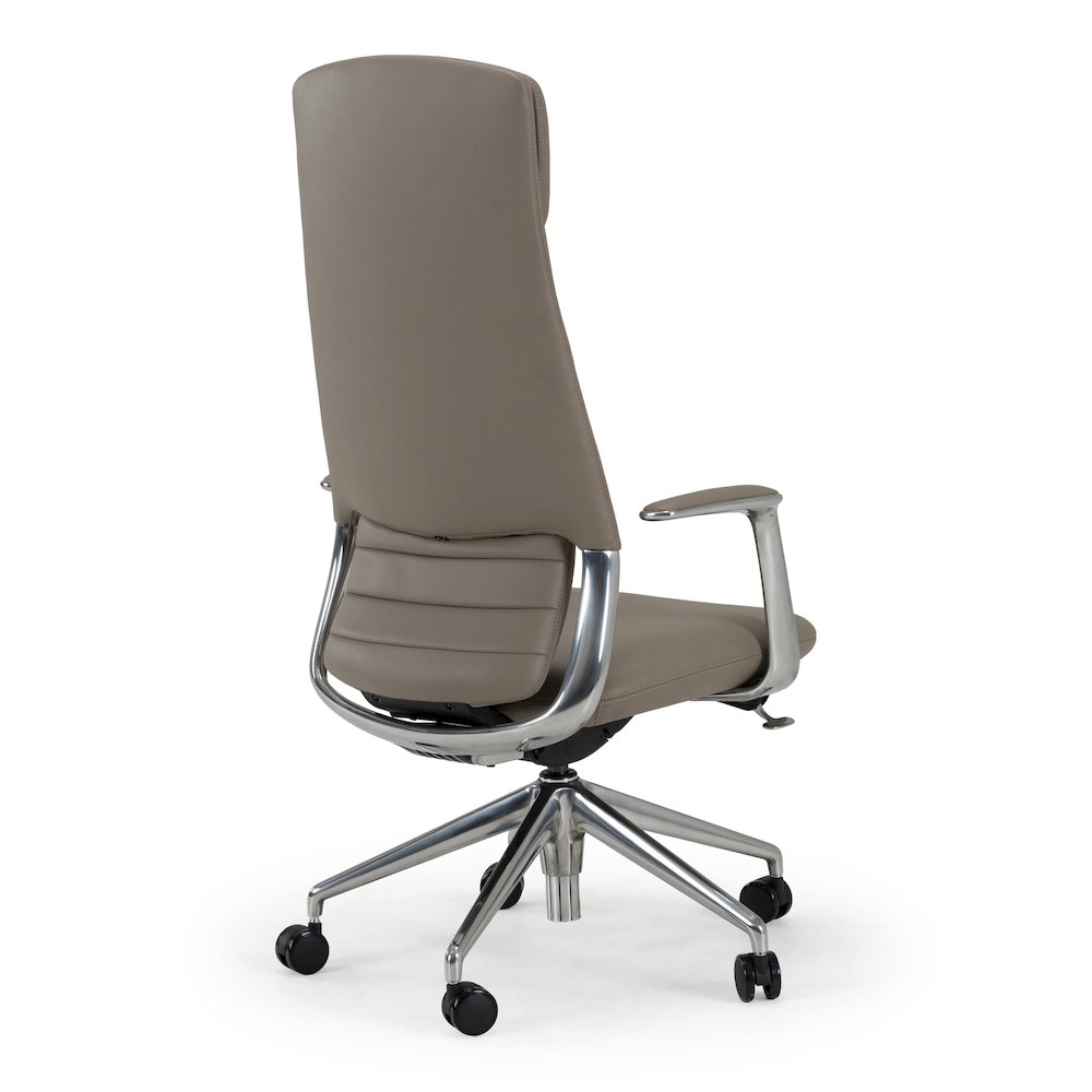 Pickard - Modern Grey Leather Executive Office Chair. Picture 9