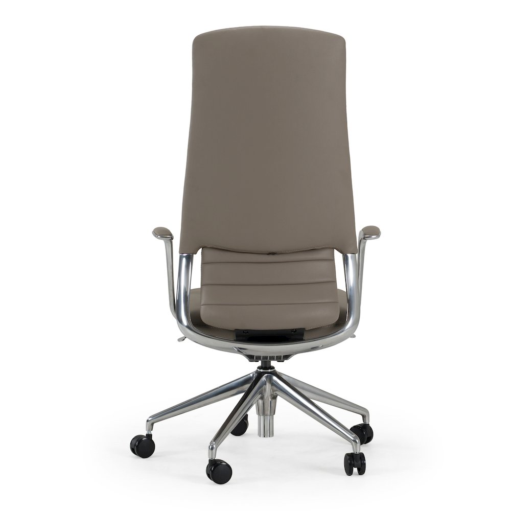 Pickard - Modern Grey Leather Executive Office Chair. Picture 4