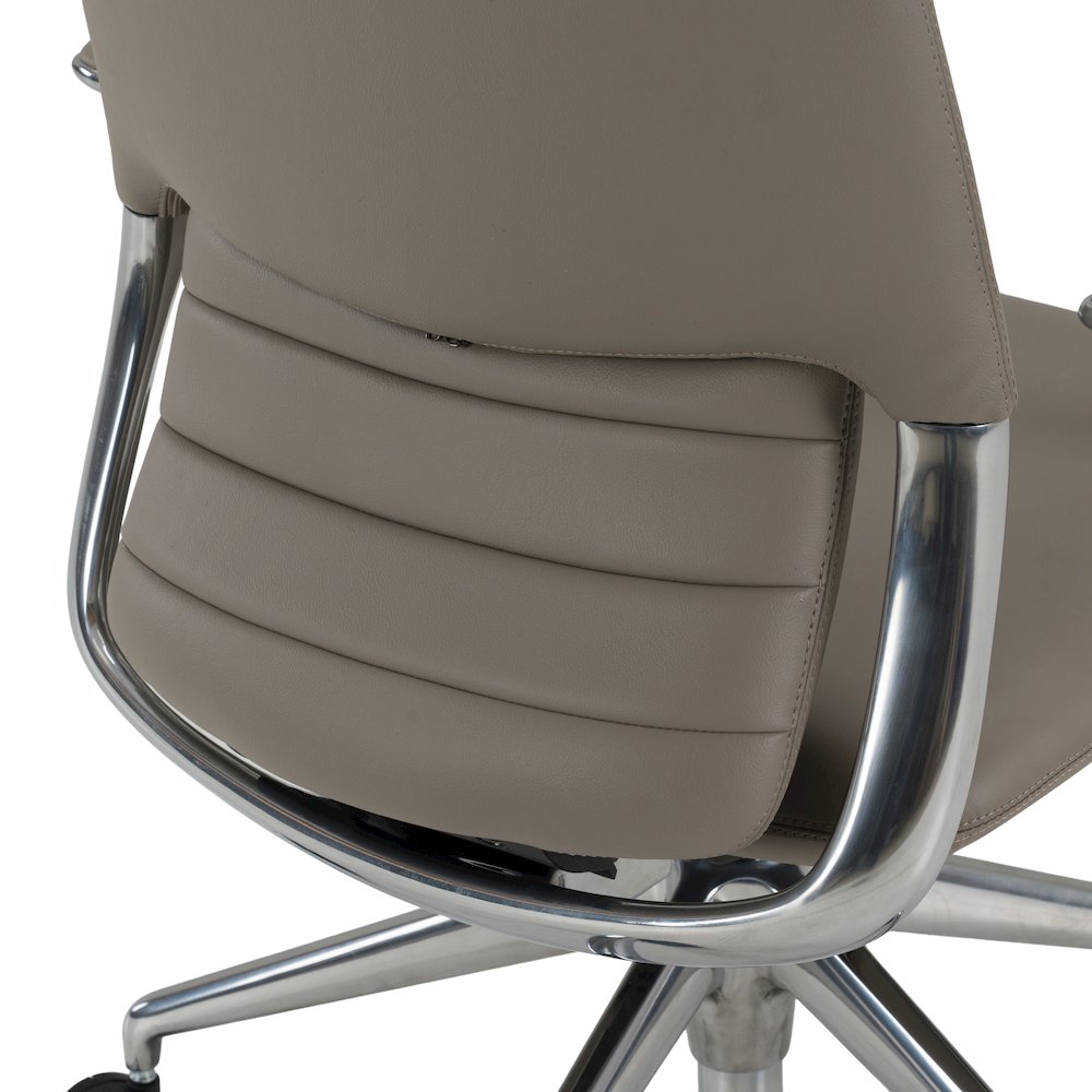 Pickard - Modern Grey Leather Executive Office Chair. Picture 5