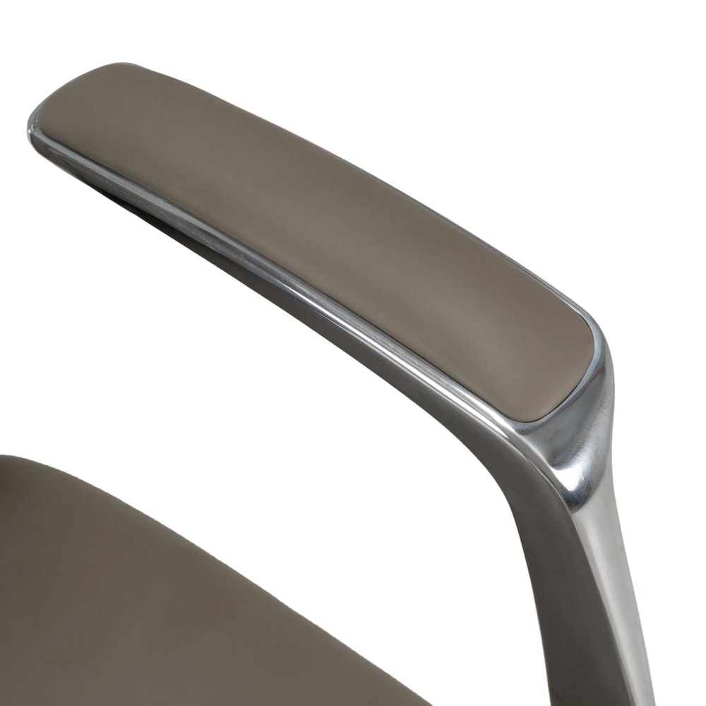 Pickard - Modern Grey Leather Executive Office Chair. Picture 7