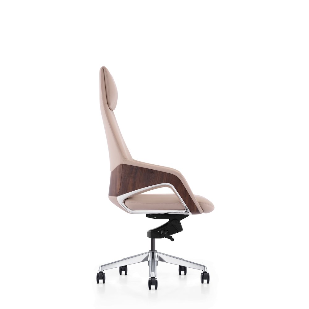 Modrest - Prost Modern Beige High Back Executive Office Chair. Picture 3