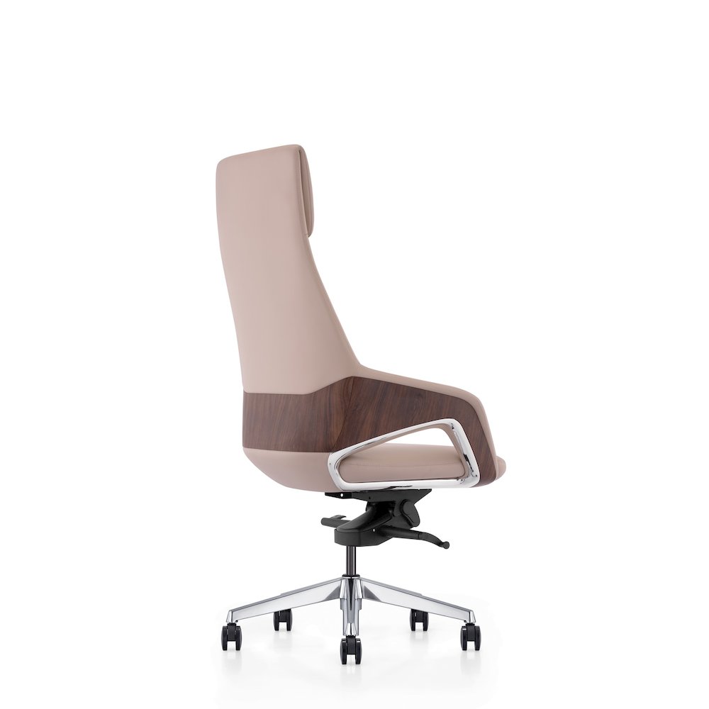 Modrest - Prost Modern Beige High Back Executive Office Chair. Picture 4