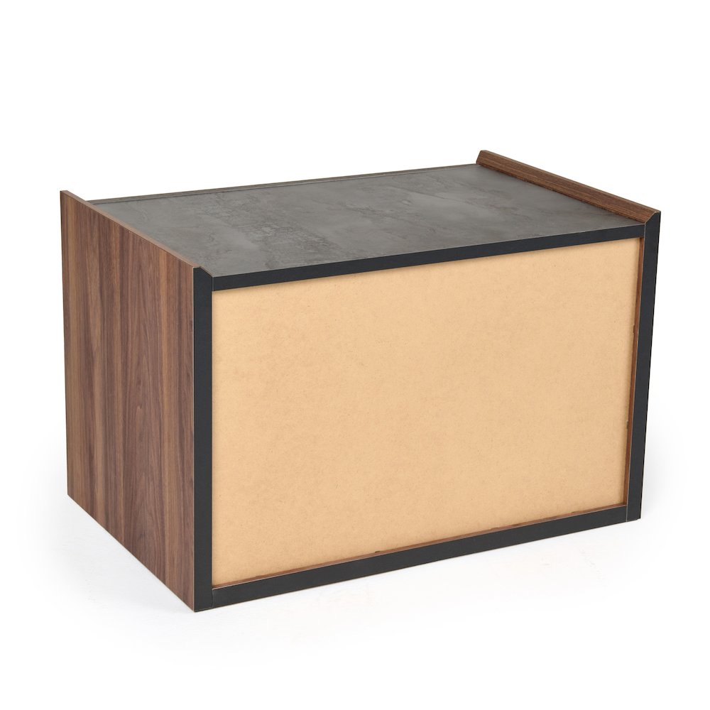 Nova Domus Rado Modern Walnut & Stucco Nightstand. Picture 8