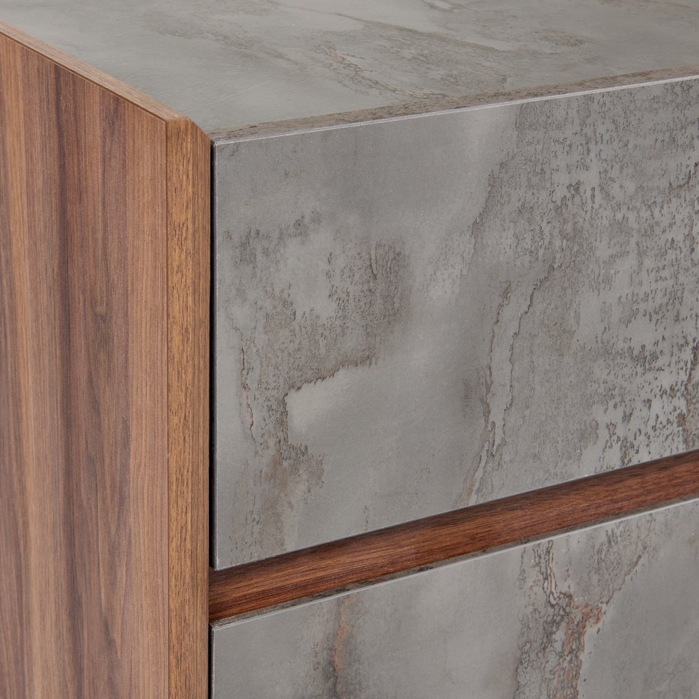 Nova Domus Rado Modern Walnut & Stucco Nightstand. Picture 9