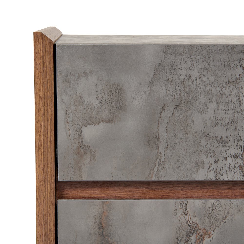 Nova Domus Rado Modern Walnut & Stucco Nightstand. Picture 10