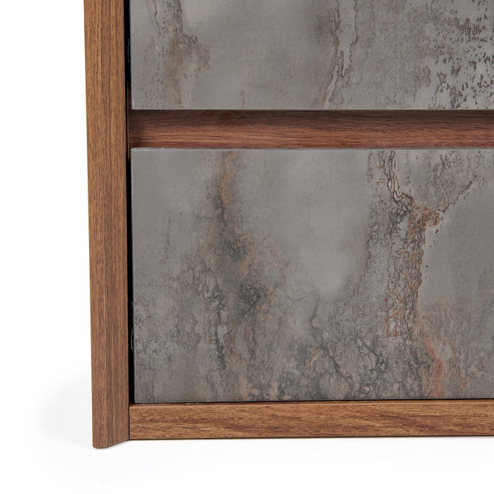 Nova Domus Rado Modern Walnut & Stucco Nightstand. Picture 11