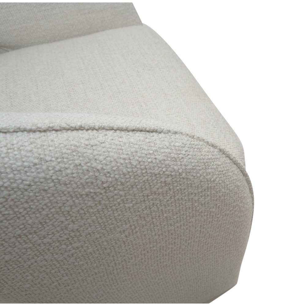 Modrest Renee - Modern Cream Fabric Swivel Chair. Picture 4