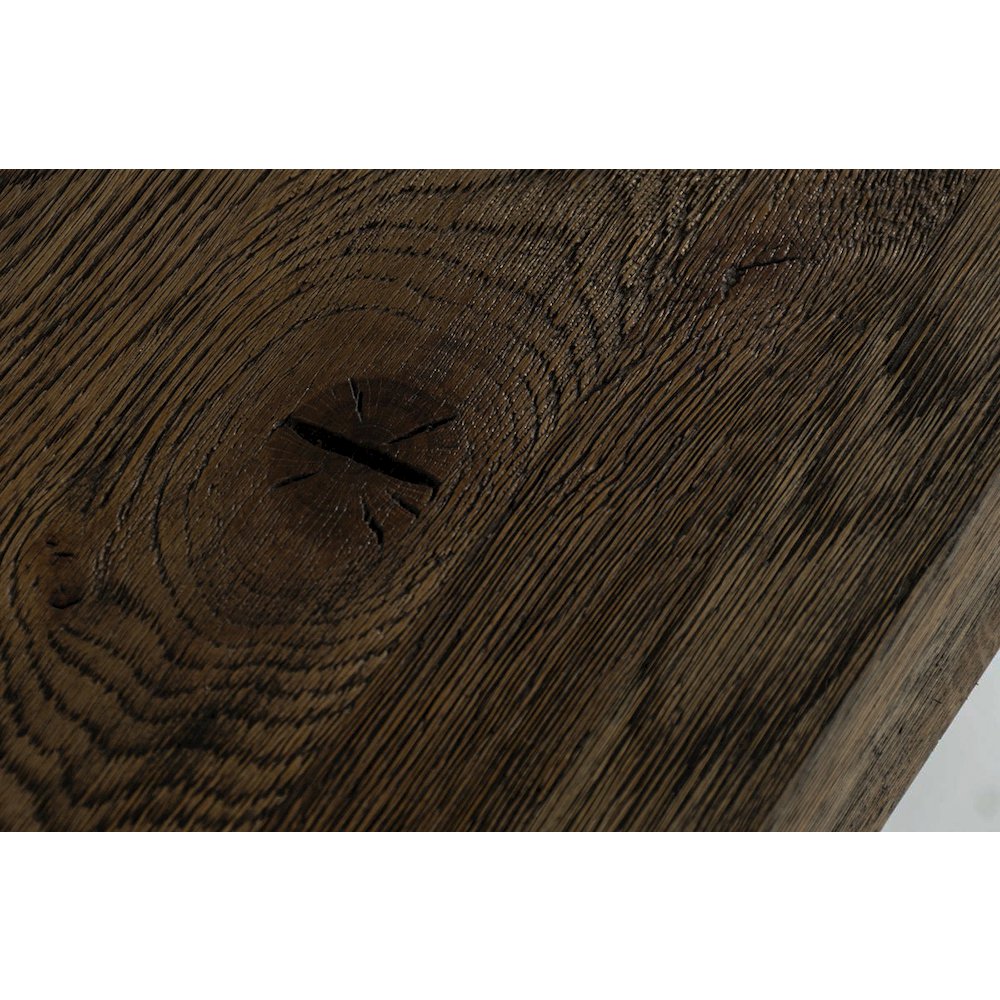 Modrest Renzo Modern Oak & Concrete 118" Dining Table. Picture 4