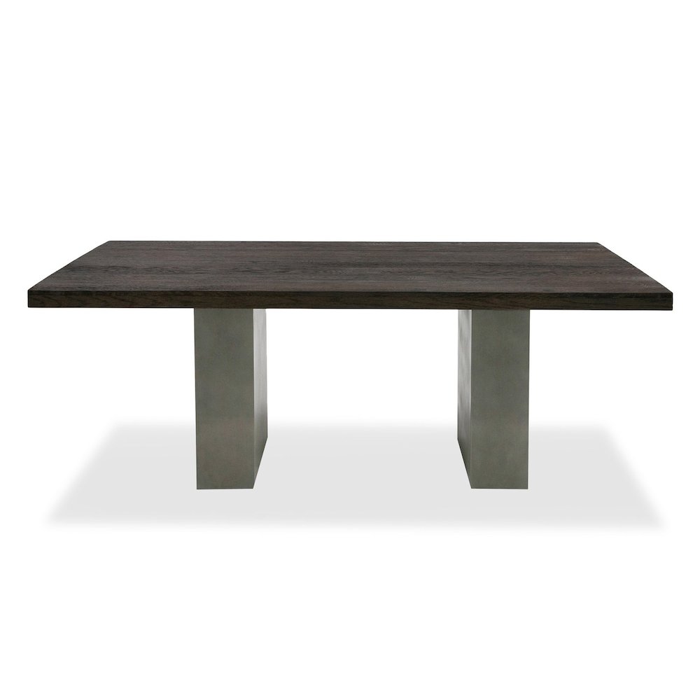 Modrest Renzo Modern Oak & Concrete 79" Dining Table. Picture 1