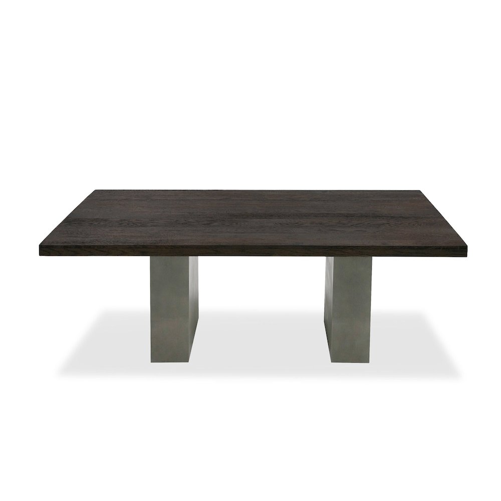 Modrest Renzo Modern Oak & Concrete 79" Dining Table. Picture 6
