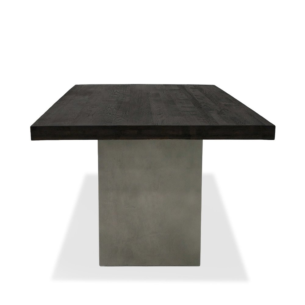 Modrest Renzo Modern Oak & Concrete 79" Dining Table. Picture 5