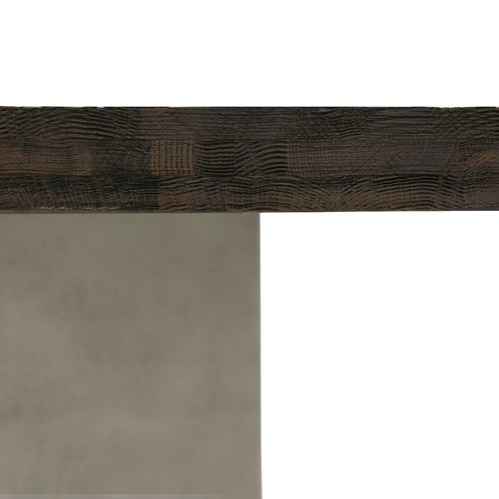 Modrest Renzo Modern Oak & Concrete 79" Dining Table. Picture 3