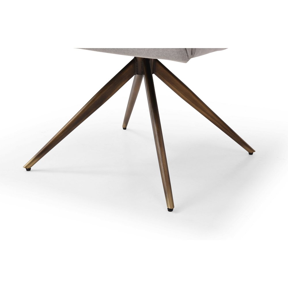 Modrest Riaglow - Contemporary Light Grey Fabric Dining Chair. Picture 7