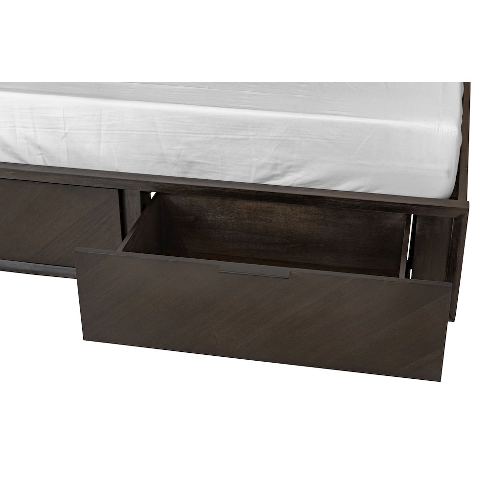 Modrest Roger - Queen Mid-century Acacia Bed. Picture 4