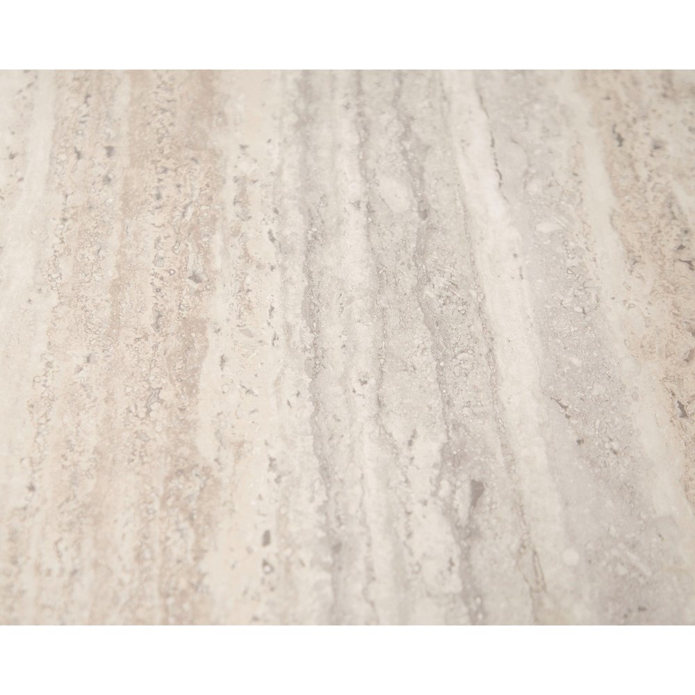 Nova Domus Roma - Modern Faux Travertine Square End Table. Picture 4