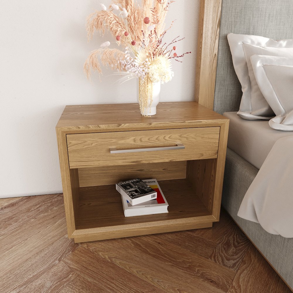 Santa Barbara - Modern Natural Nightstand. Picture 9