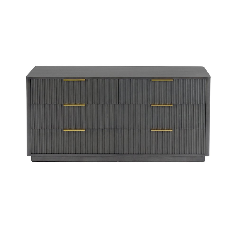 Nova Domus Santa Monica - Modern Grey Wash Dresser. Picture 12