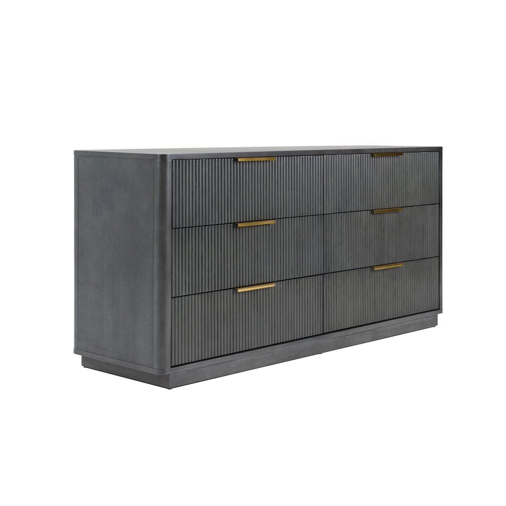 Nova Domus Santa Monica - Modern Grey Wash Dresser. Picture 13