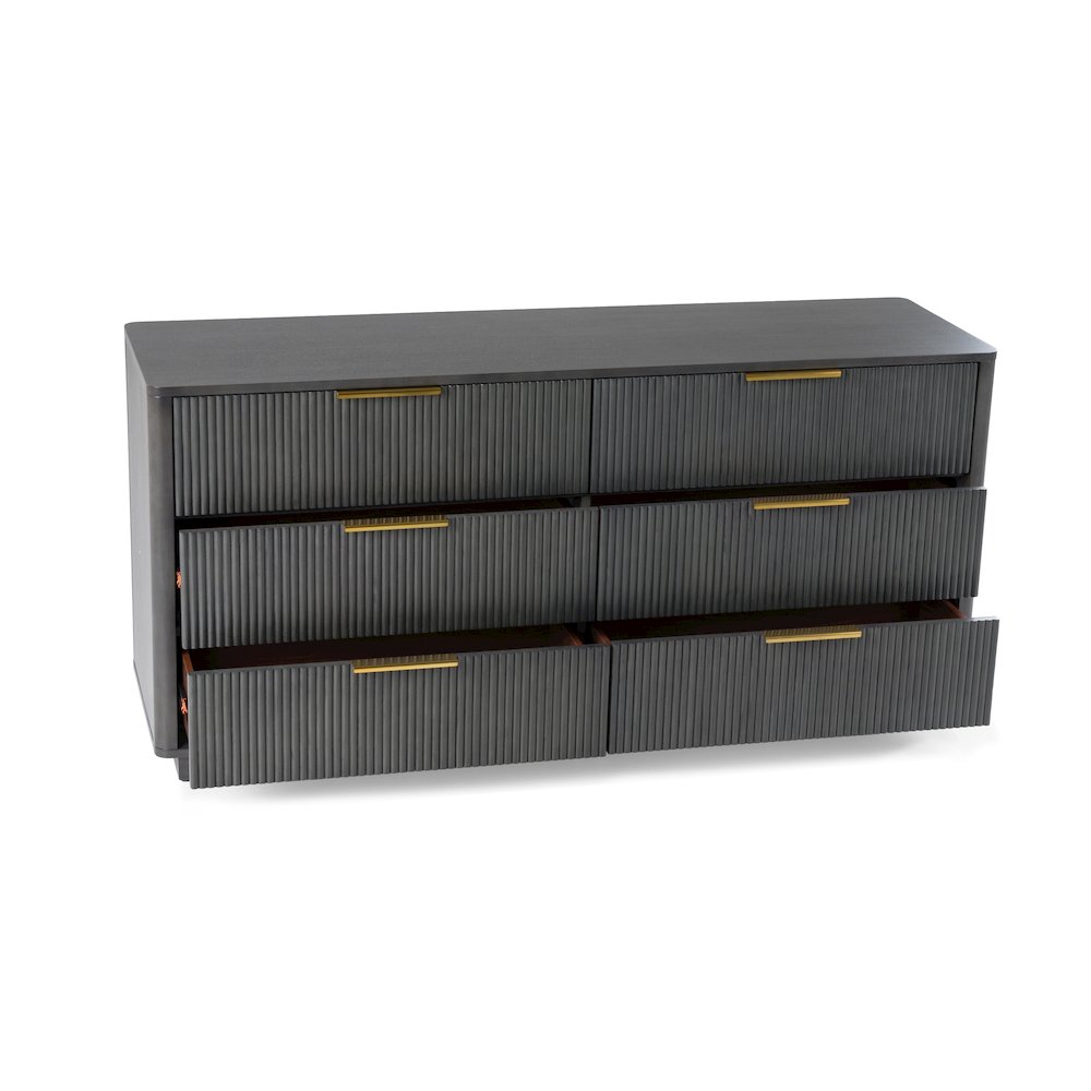 Nova Domus Santa Monica - Modern Grey Wash Dresser. Picture 9