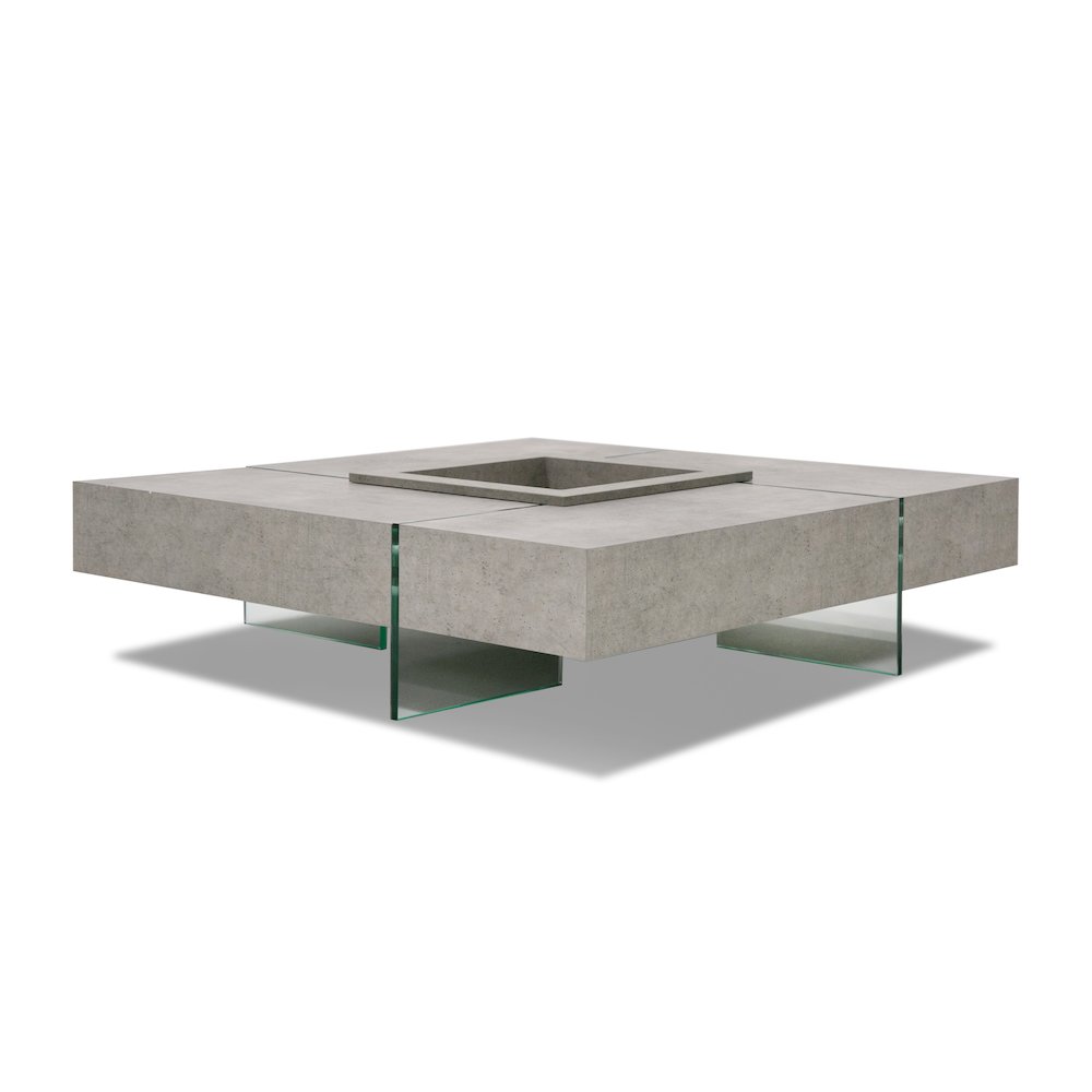 Modrest Shauna - Modern Faux Concrete Floating Coffee Table. Picture 3